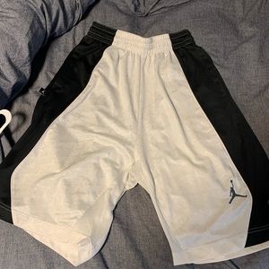 White Jordan basketball shorts